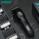 Акумуляторна машинка для стриження (clipper) VGR V-269, 4 насадки, LED display