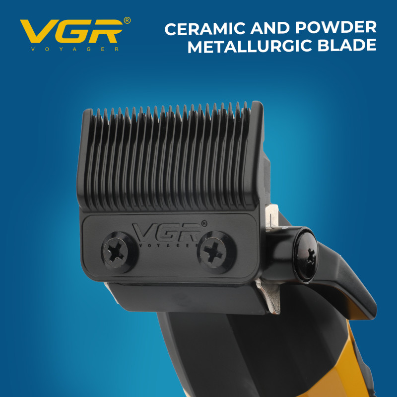 Аккумуляторная машинка для стрижки (clipper) VGR V-285, 6 насадок, 9000 RPM, 2000 mAh, LED display оптом в Украине