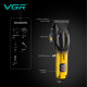 Акумуляторна машинка для стрижки (clipper) VGR V-026 GOLD, 6 насадок, 9000 RPM, LED display