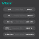Акумуляторна машинка для стрижки (clipper) VGR V-197, 6 насадок, LED display