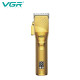 Акумуляторна машинка для стрижки (clipper) VGR V-280 GOLD, 6 насадок, LED display