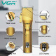 Акумуляторна машинка для стрижки (clipper) VGR V-280 GOLD, 6 насадок, LED display