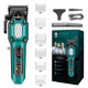 Аккумуляторная машинка для стрижки (clipper) VGR V-600 GREEN, 6 насадок, регулятор высоты, LED display, 7000 RPM оптом в Украине