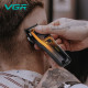 Акумуляторна машинка для стрижки (clipper) VGR V-668, VECTOR MOTOR 8000-11000 RPM, 6 насадок, LED display