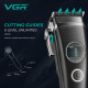 Акумуляторна машинка для стрижки (clipper) VGR V-880C BLACK, EXTERNAL ROTOR MOTOR, MIM BLADE, 11 насадок, док-станція