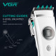 Акумуляторна машинка для стрижки (clipper) VGR V-880C WHITE, EXTERNAL ROTOR MOTOR, MIM BLADE, 11 насадок, док-станція