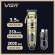 Акумуляторна машника для стриження (clipper) VGR V-005, 8 насадок, LED display