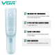Детская машинка для стрижки с функцией сбора волос VGR V-155 BLUE, 3 безопасные насадки, бесшумная, IPX8 оптом в Украине