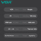 Электробритва VGR V-336 шейвер, двойное лезвие + триммер, LED Display, металлическая оптом в Украине