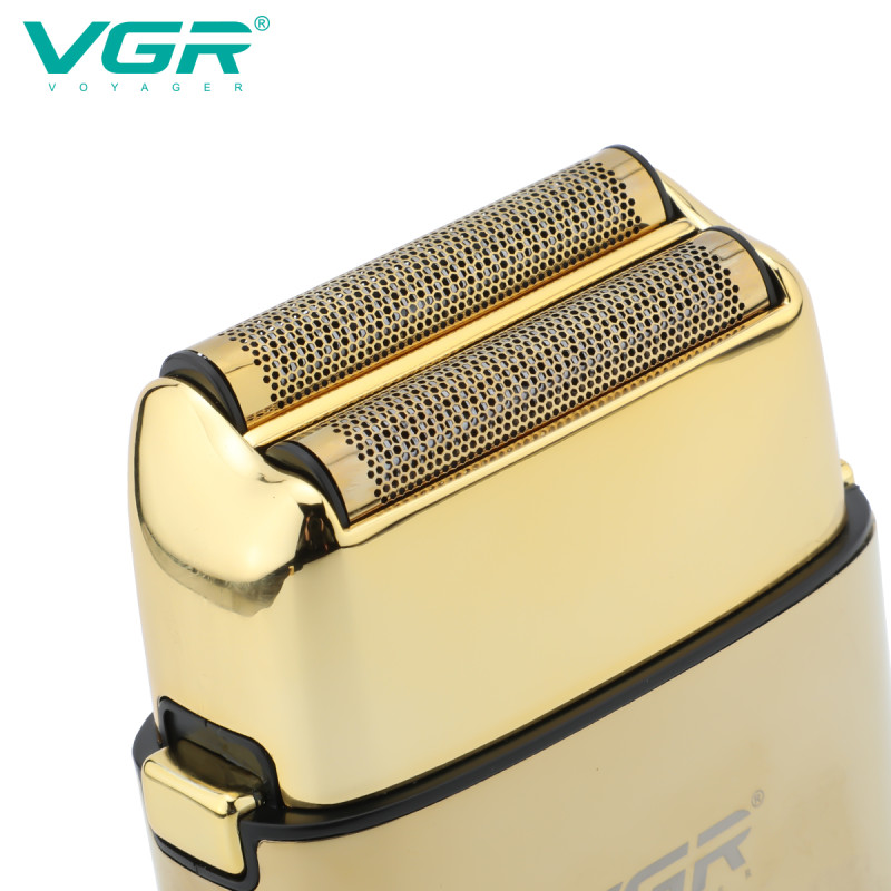 Електробритва VGR V-338 шейвер GOLD, вологостійка, додаткова насадка, LED display