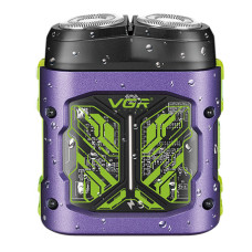 Електробритва VGR V-344 PURPLE, роторна, 8000 RPM, IPX6