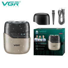 Електробритва VGR V-345 GREY, роторна, IPX7
