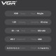 Електробритва VGR V-345 RED, роторна, IPX7