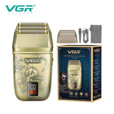 Електробритва VGR V-349 шейвер, потрійне лезо, IPX6, LED Display
