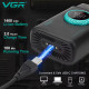Электробритва VGR V-378 BLACK шейвер, двойное лезвие + триммер, регулировка мощности 7000-9000 RPM, LED Display оптом в Украине