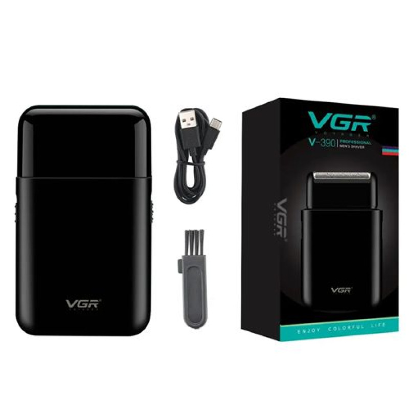 Електробритва VGR V-390 шейвер BLACK, висувний тример