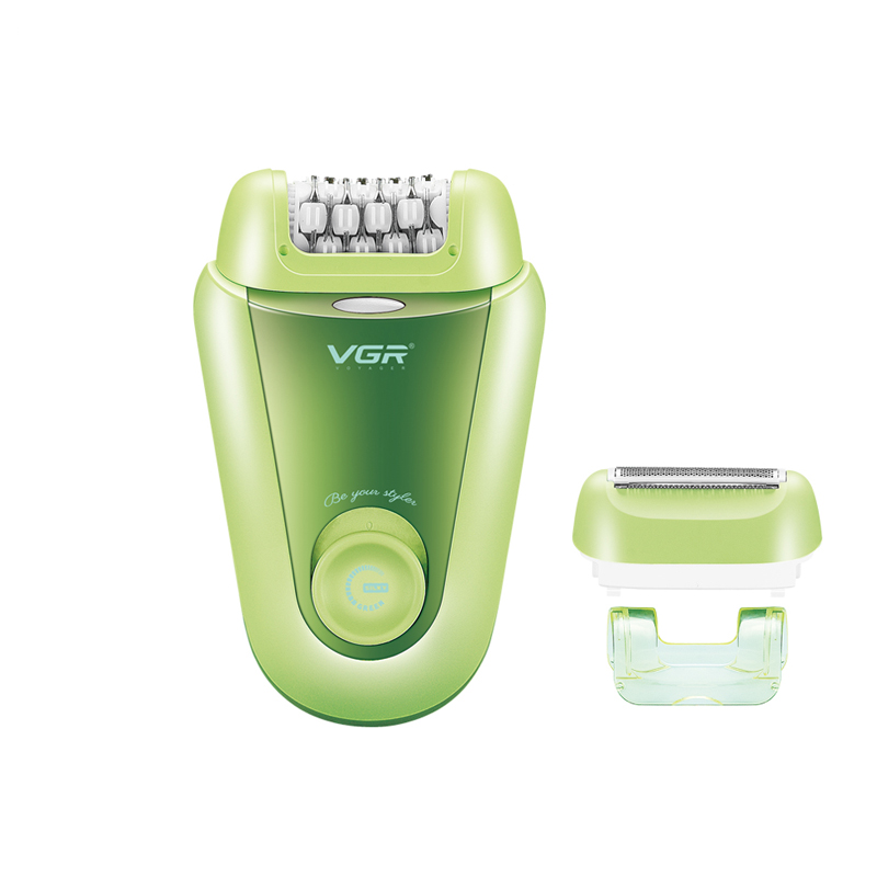 Епілятор VGR GREEN 2 в 1 V-758, 2 насадки