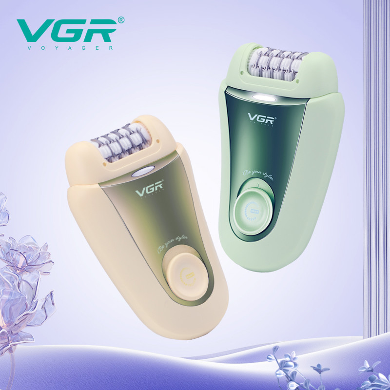Епілятор VGR GREEN 2 в 1 V-758, 2 насадки