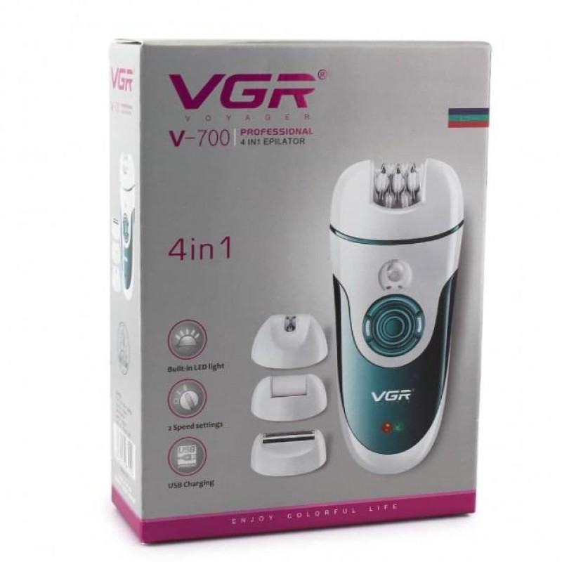 Епілятор VGR V-700 4в1 + заряджання від USB