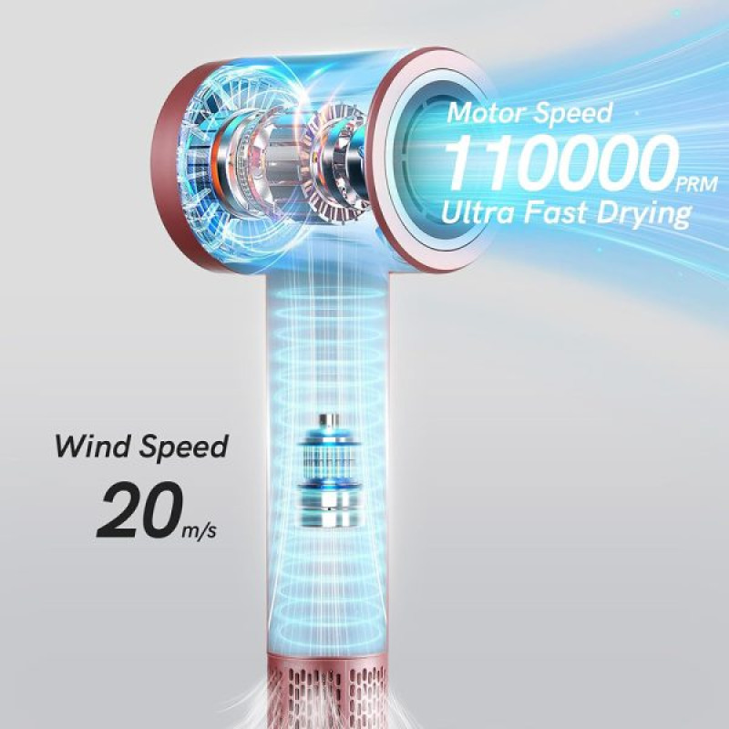 Фен профессиональный VGR V-443, 2 уровня обдува, 3 уровня температуры, 110000 RPM, 2 насадки оптом в Украине