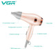 Фен складаний VGR V-432 PINK, 3 рівні обдування, низький рівень шуму, 1200 Вт