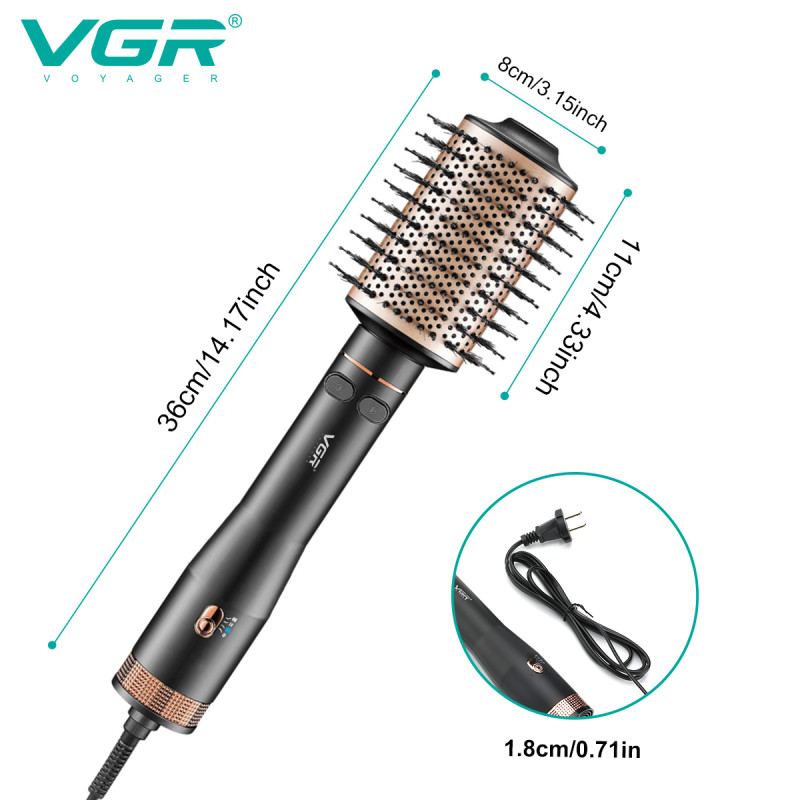 Фен-стайлер VGR V-494 BLACK, 2 режима, 3 уровня температуры оптом в Украине