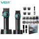 Комплект VGR 2 в 1 V-001&V-977 BLACK, акумуляторна машинка для стрижки (clipper) і тример