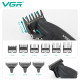Комплект VGR 2 в 1 V-640 BLACK акумуляторна машинка для стриження (clipper) та триммер