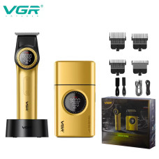 Комплект VGR 2 в 1 V-977&V-377 GOLD, тример та шейвер