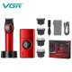 Комплект VGR 2 в 1 V-977&V-377 RED, тример та шейвер