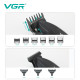 Комплект VGR 3 в 1 V-640 S3 BLACK, машинка для стрижки (clipper), триммер та електробритва (шейвер)