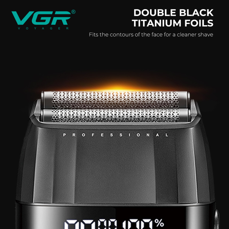 Комплект VGR 3 в 1 V-640 S3 BLACK, машинка для стрижки (clipper), триммер та електробритва (шейвер)