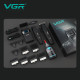 Комплект VGR 3 в 1 V-640 S3 BLACK, машинка для стрижки (clipper), триммер та електробритва (шейвер)