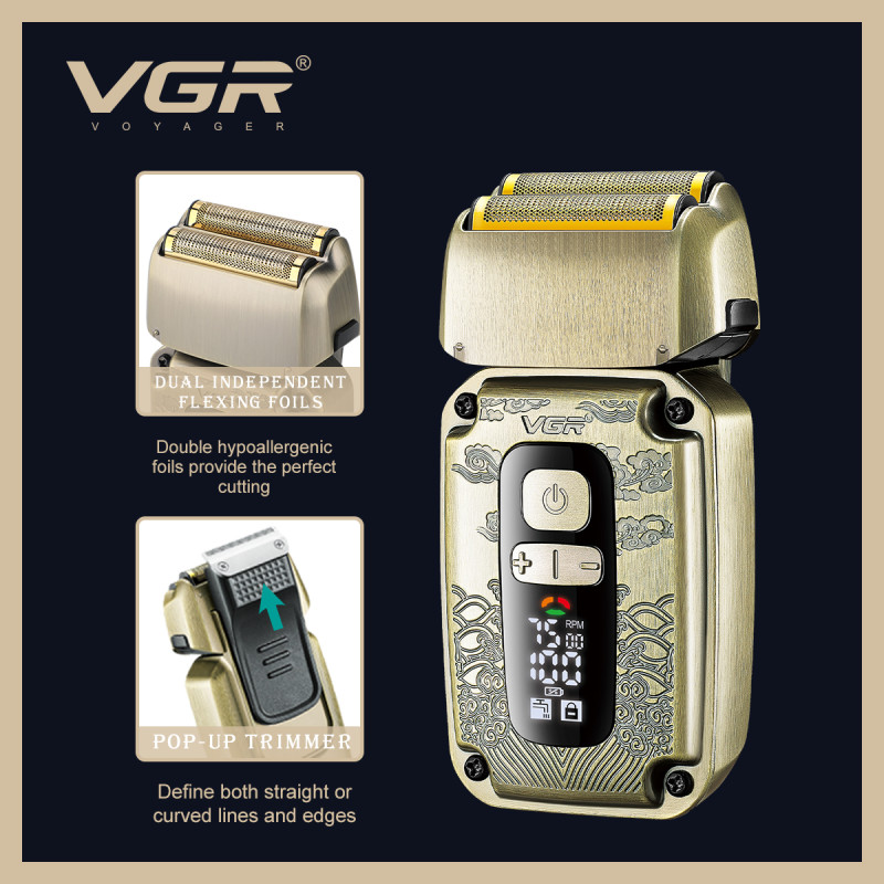 Комплект VGR 3 в 1 V-642 аккумуляторная машинка для стрижки (clipper), триммер и электробритва (шейвер) оптом в Украине