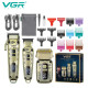 Комплект VGR 3 в 1 V-642 аккумуляторная машинка для стрижки (clipper), триммер и электробритва (шейвер) оптом в Украине