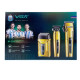 Комплект VGR 3 в 1 V-694 GOLD акумуляторна машинка для стриження (clipper), триммер та електробритва (шейвер)