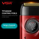 Комплект VGR STEPLERSS PRO 4 IN 1 RED, машинка для стрижки (Clipper), триммер, шейвер, фен
