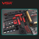 Комплект VGR STEPLERSS PRO 4 IN 1 RED, машинка для стрижки (Clipper), триммер, шейвер, фен
