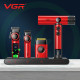 Комплект VGR STEPLERSS PRO 4 IN 1 RED, машинка для стрижки (Clipper), триммер, шейвер, фен