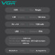 Набір для стриження VGR 6 в 1 V-095, 16 насадок, LED display