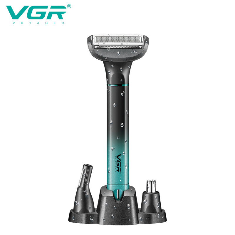 Набір VGR 3 в 1 V-625, 3 насадки (для носу, обличчя та тіла), IPX5