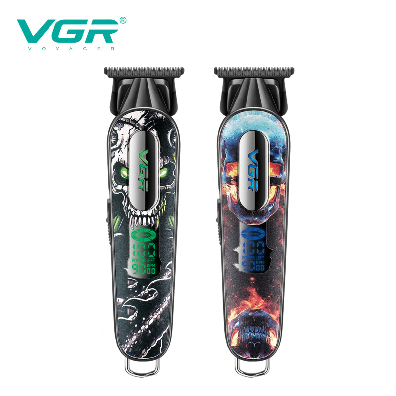 Тример V-260 GREEN, 3 насадки, 2000mAh, 9000 RPM, LED display