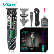 Тример V-260 GREEN, 3 насадки, 2000mAh, 9000 RPM, LED display