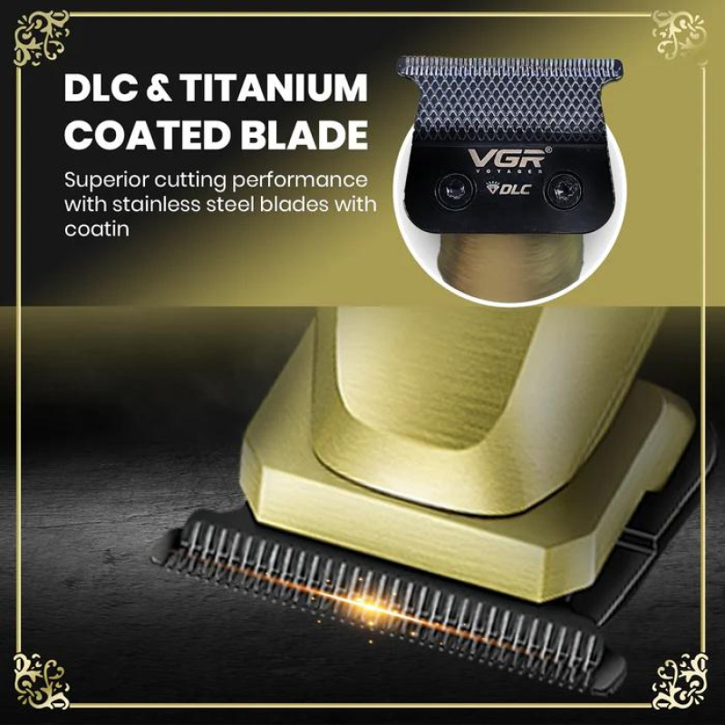 Тример V-265, 4 насадки, 1600mAh, 8000 RPM, LED display