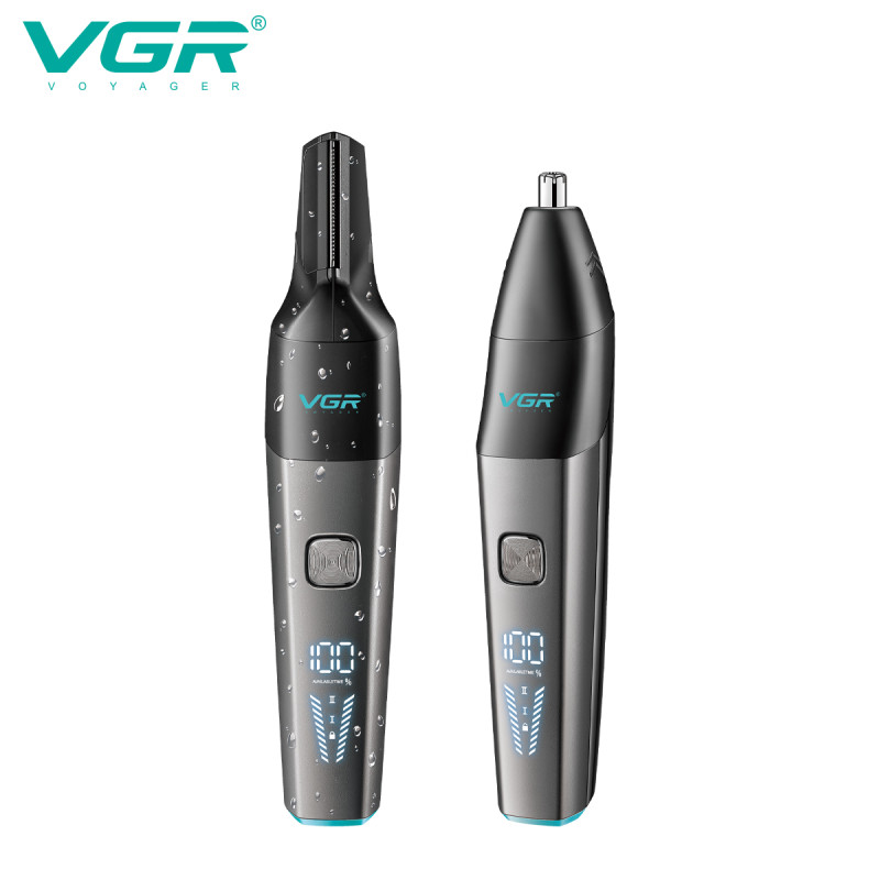 Триммер VGR 2 в 1 V-603, 2 насадки (для носа и волос), IPX5 оптом в Украине