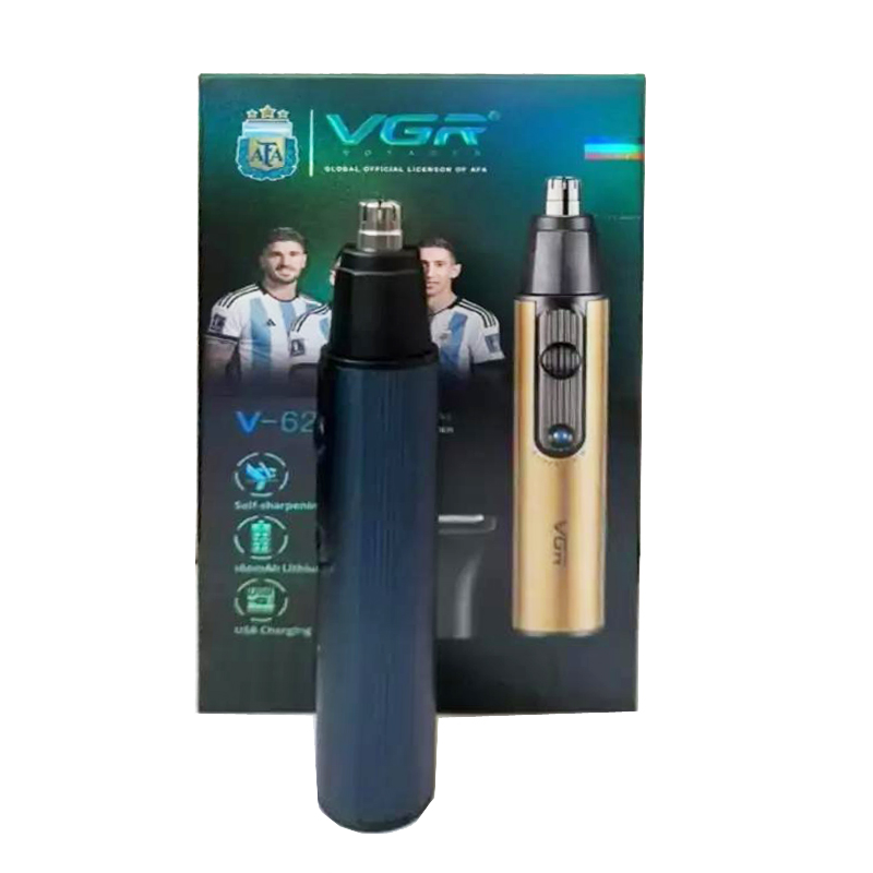 Триммер VGR 2 в 1 V-626 BLUE, 2 насадки (для носа и волос) оптом в Украине