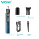 Триммер VGR 2 в 1 V-626 BLUE, 2 насадки (для носа и волос) оптом в Украине