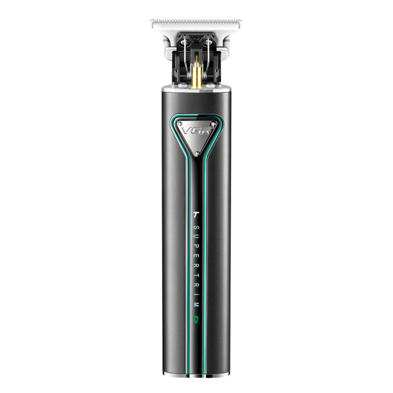Тример VGR V-009 GREEN, TURBO-режим, 4 насадки, LED підсвічування