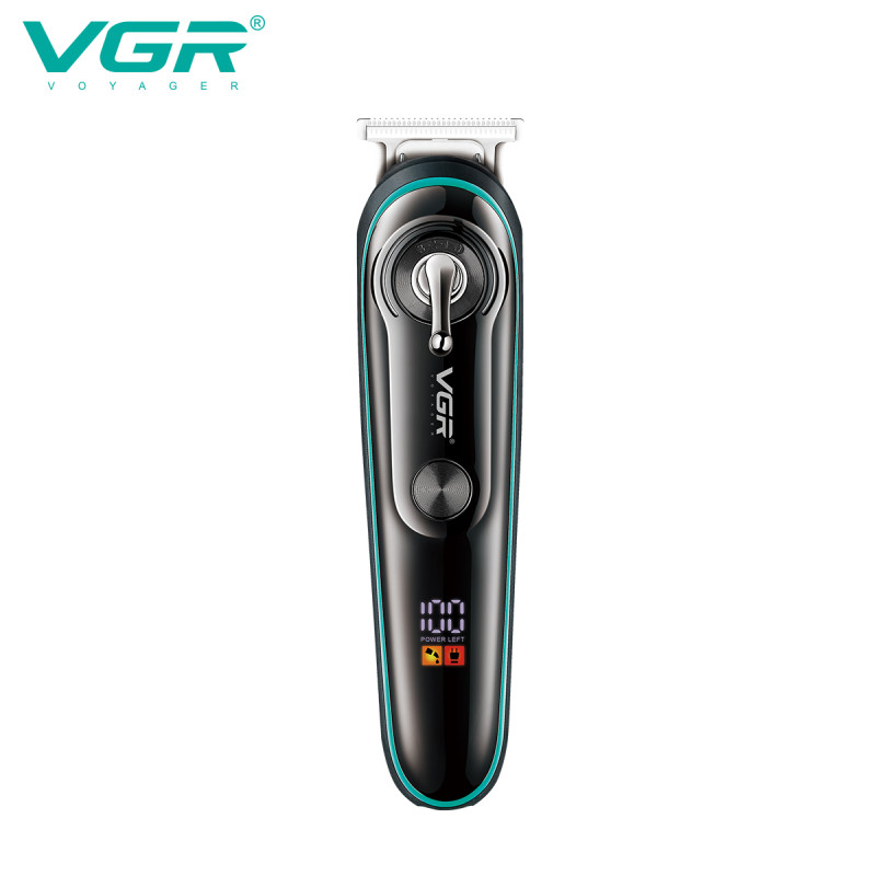 Тример VGR V-075 з регулятором висоти, 4 насадки, LED display