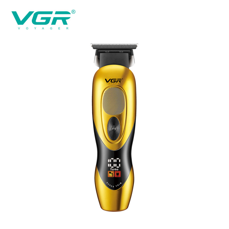 Тример VGR V-227 GOLD, 3 насадки, LED display